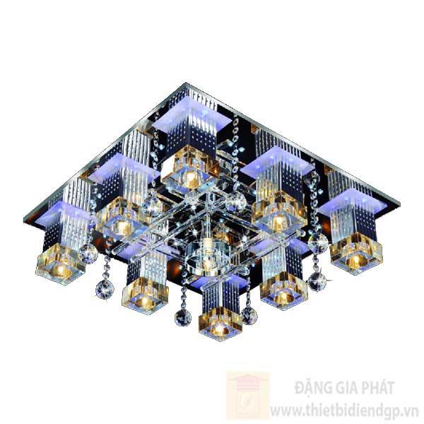 Đèn Mâm vuông Led Đổi Màu-Ø600*H250, 3 chế độ ánh sáng