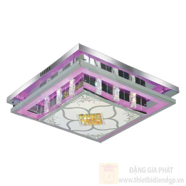 Đèn Mâm vuông Led RGB-Ø600*H140, 3 chế độ ánh sáng