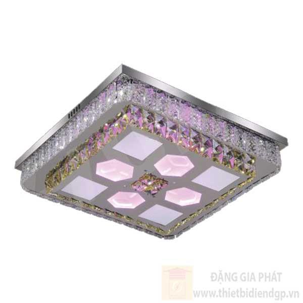 Đèn Mâm vuông Led RGB-Ø500*H140, 3 chế độ ánh sáng