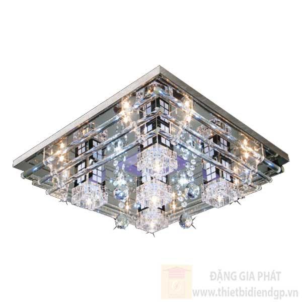 Đèn Mâm vuông Led Đổi Màu-Ø600*H150, 3 chế độ ánh sáng