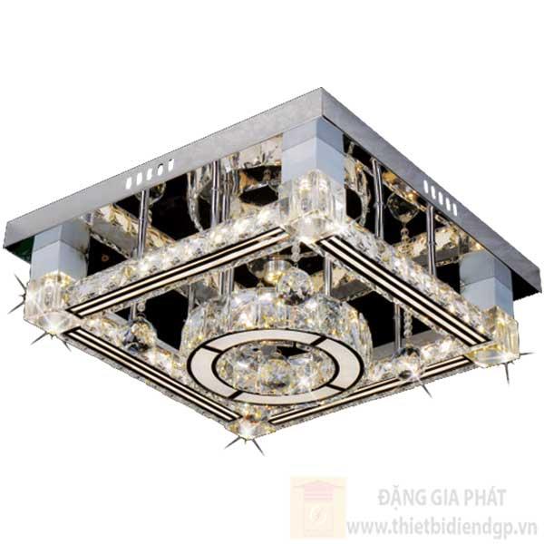 Đèn Mâm vuông Led 102W-Ø600*H250, 3 chế độ ánh sáng