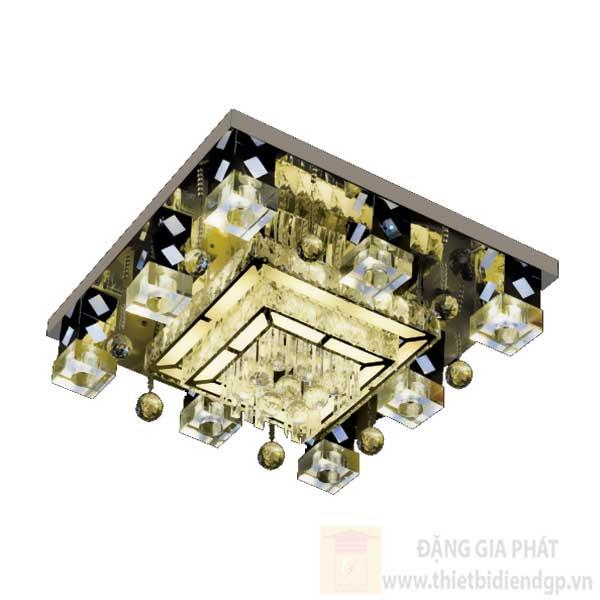 Đèn Mâm vuông Led Đổi Màu-Ø600*H200, 3 chế độ ánh sáng