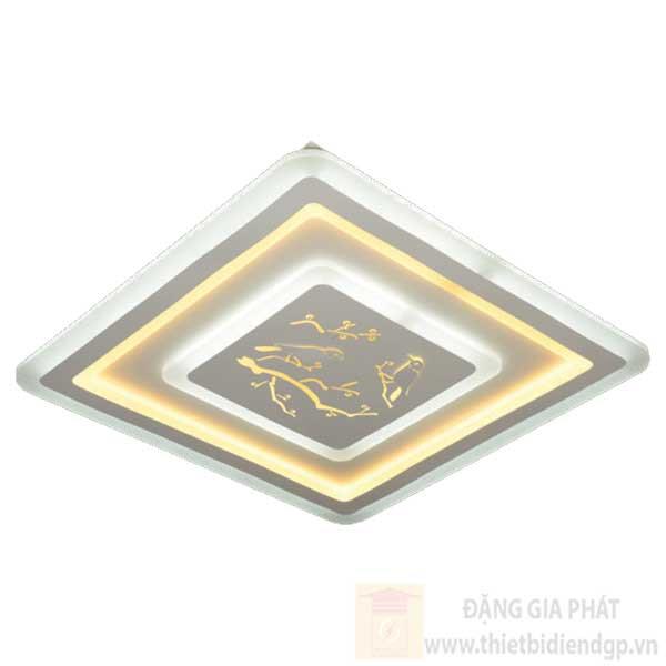 Đèn Mâm vuông Trang Trí Ø500*H50, Led 90W, 3 chế độ ánh sáng