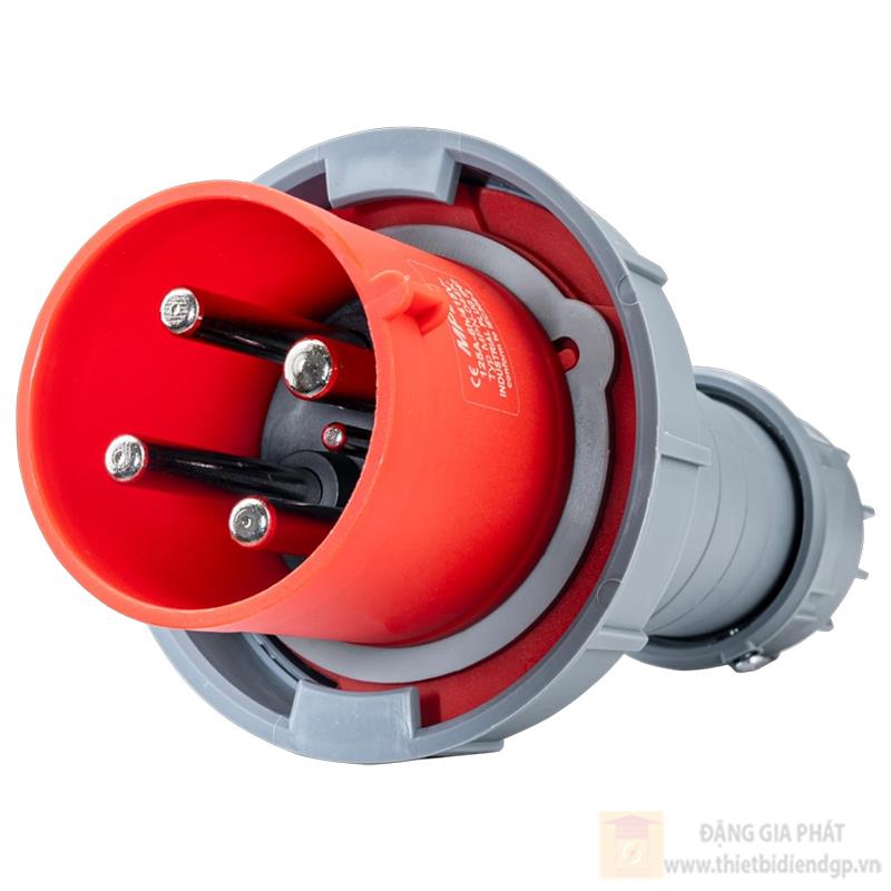 Phích cắm công nghiệp 3 pha MPE loại di động có kẹp giữ dây 380/415V - 3P+E - IP67