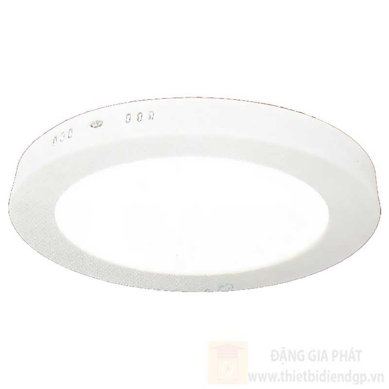 Đèn mâm phẳng đổi màu hợp kim nhôm cao cấp tròn 3 chế độ ánh sáng