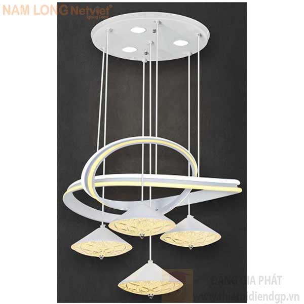 Đèn treo Led 100W Kiểu Sang Trọng Ø450*H1000, Ánh sáng vàng