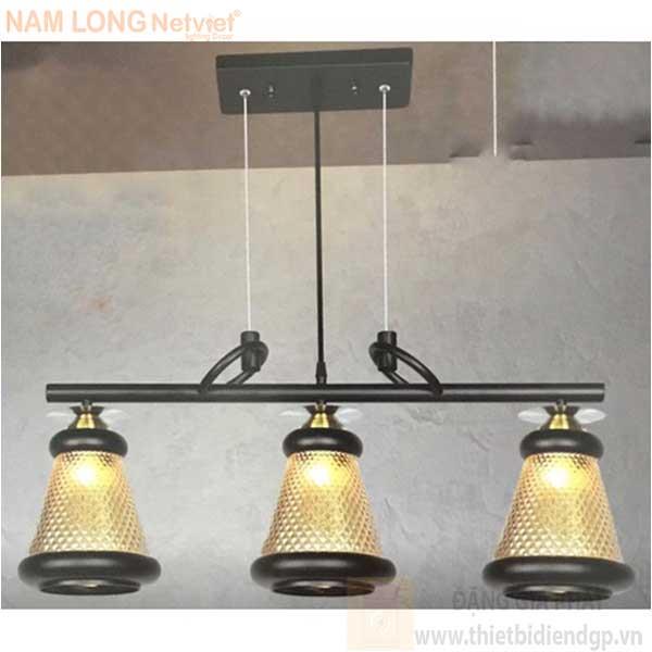 Đèn treo quán kiểu sang trọng L800-190*H350+800, E27*3 Lamp