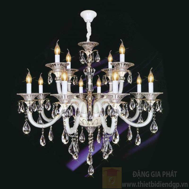Đèn chùm nến Ø900*H800+500, E14*12 lamp, 27 large crystals K9, 65 small crystals K9 NC 021/12A