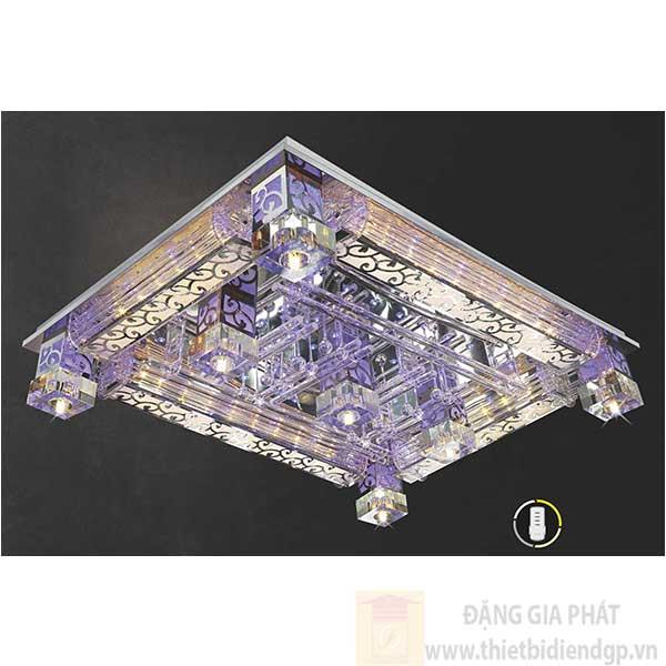 Đèn ốp trần Led chữ nhật kiểu sang trọng Ø900*700, Đổi Màu