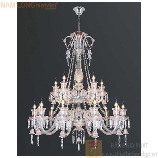 Đèn chùm nến kiểu sang trọng Ø1100*H1300+600, E14*18 Lamp