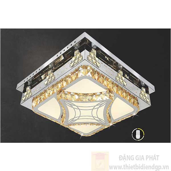 Đèn ốp trần Led vuông kiểu sang trọng Ø500*H160, Ánh sáng trắng, vàng, trung tính
