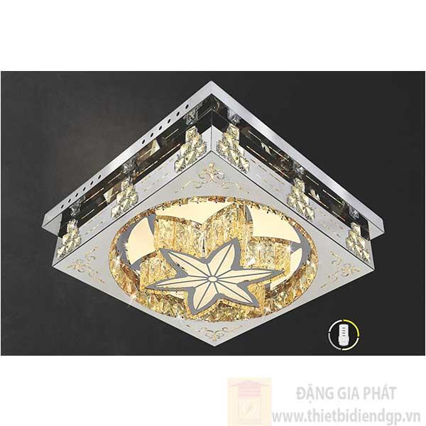 Đèn ốp trần Led vuông kiểu sang trọng Ø500*H150, Ánh sáng trắng, vàng, trung tính