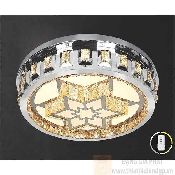 Đèn ốp trần Led tròn kiểu sang trọng Ø600*H160, Ánh sáng trắng, vàng, trung tính