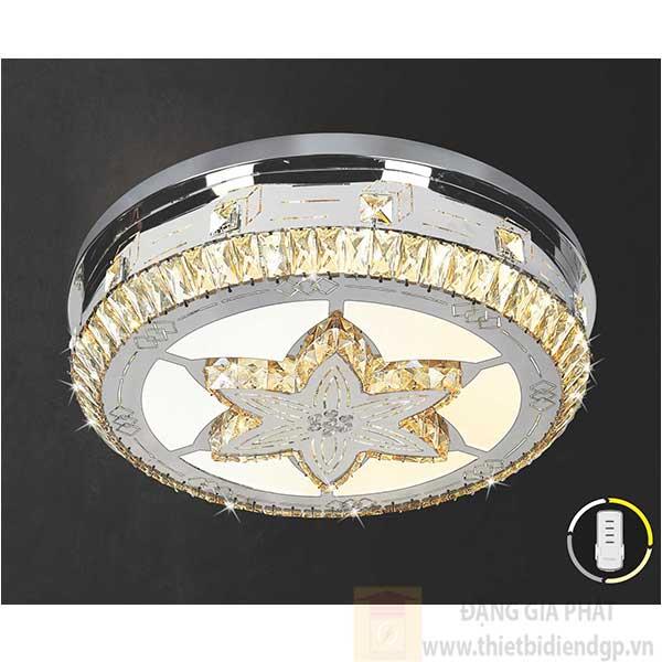 Đèn ốp trần Led tròn kiểu sang trọng Ø600*H160, Ánh sáng trắng, vàng, trung tính
