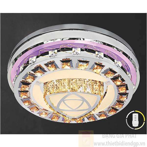 Đèn ốp trần Led tròn kiểu sang trọng Ø600*H160, Ánh sáng trắng, vàng, trung tính