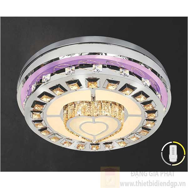 Đèn ốp trần Led tròn kiểu sang trọng Ø600*H160, Ánh sáng trắng, vàng, trung tính