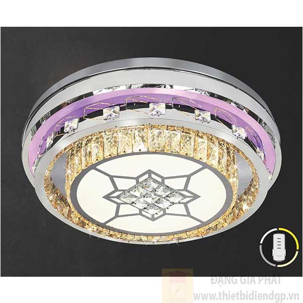Đèn ốp trần Led tròn kiểu sang trọng Ø600*H160, Ánh sáng trắng, vàng, trung tính