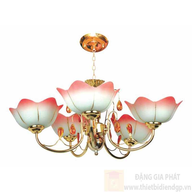 Đèn chùm cổ điển Ø500*H500+300, E27*5 lamp
