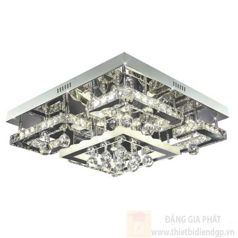 Đèn ốp trần Led vuông 600*H250, remote