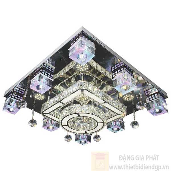 Đèn ốp trần Led vuông 600*H150, remote