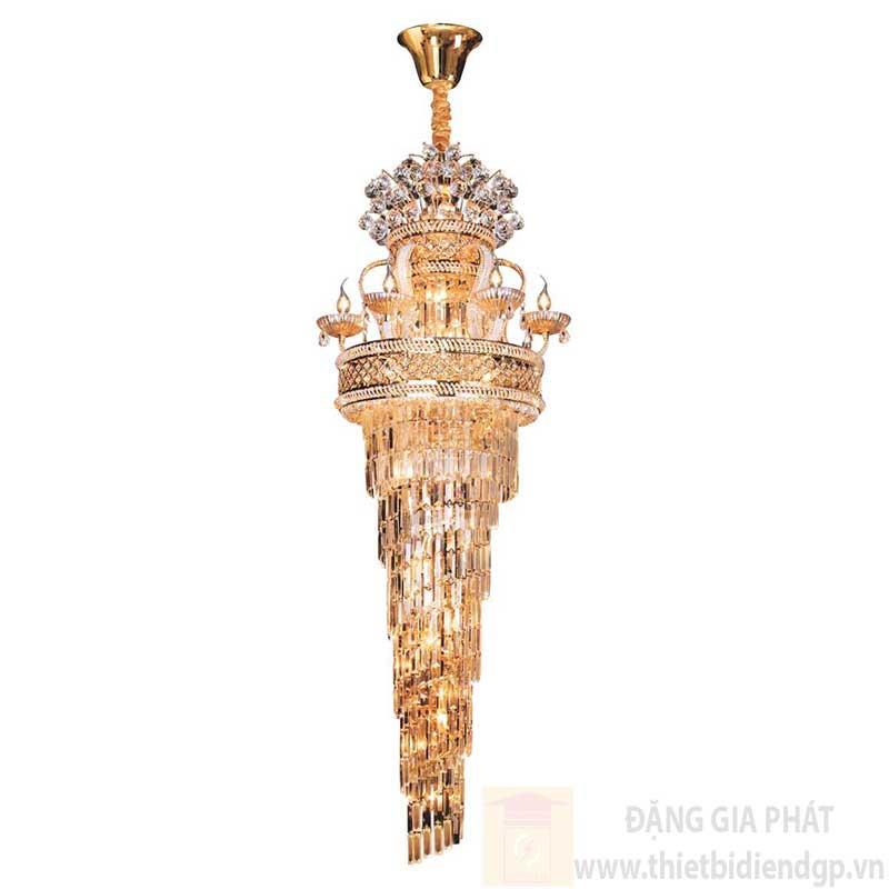 Đèn chùm pha lê cao cấp Ø600*H2200+700, E14*37 lamp, 102 crystals K9 type 1