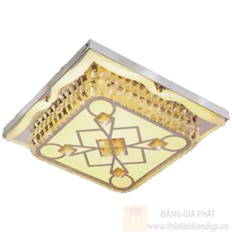 Đèn ốp trần Led vuông 500*H100, 3 chế độ, remote