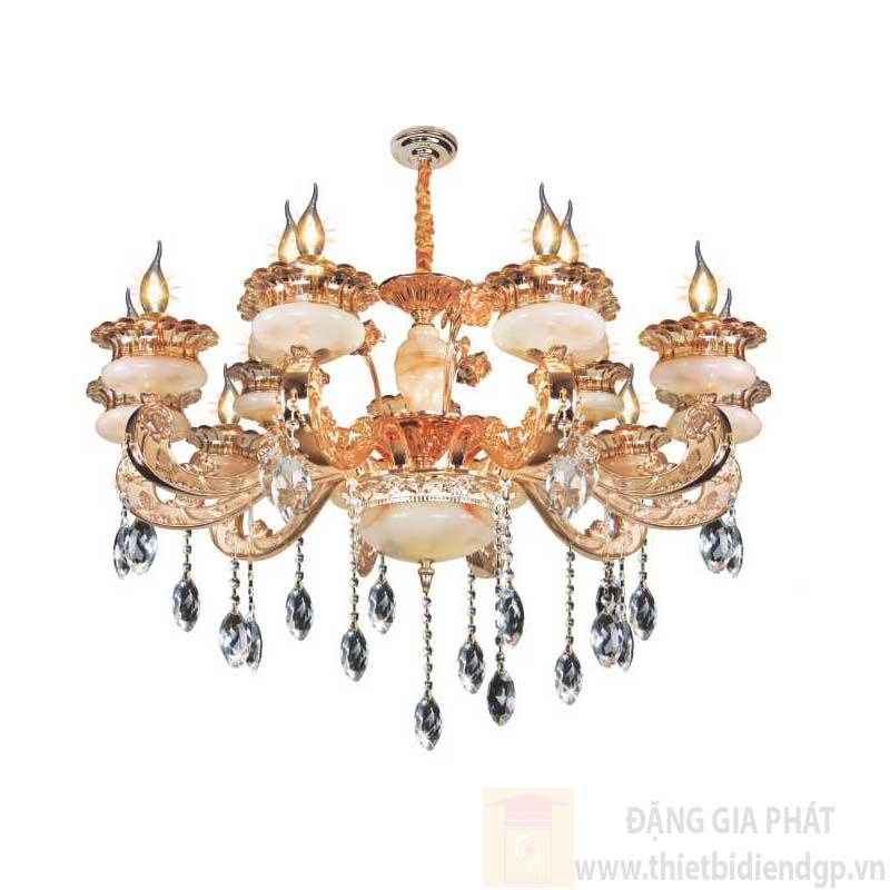 Đèn chùm nến Ø1000*H650+500, E14*15 lamp, 29 large crystals K9