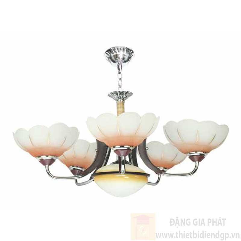 Đèn chùm cổ điển Ø500*H500+300, E27*6 lamp