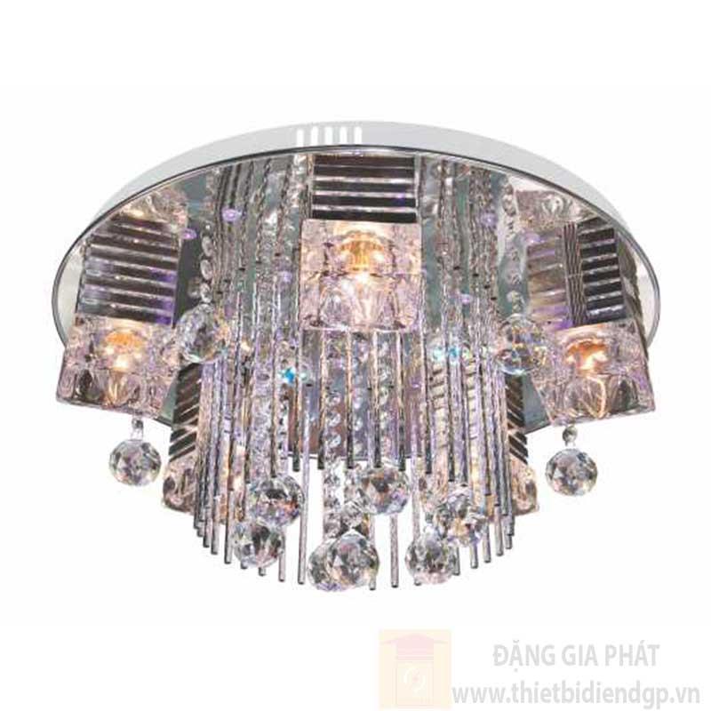 Đèn ốp trần Led tròn Ø500*H250, E27*5 lamp, LED color changer, remote
