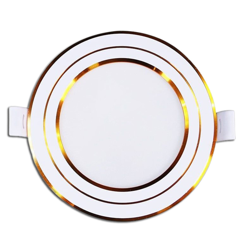 Đèn led downlight 3s seri - IP20 12W viền vàng