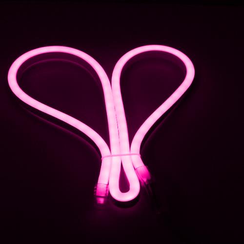 Led dây kiểu Neon bẻ góc 2 chiều ánh sáng Hồng