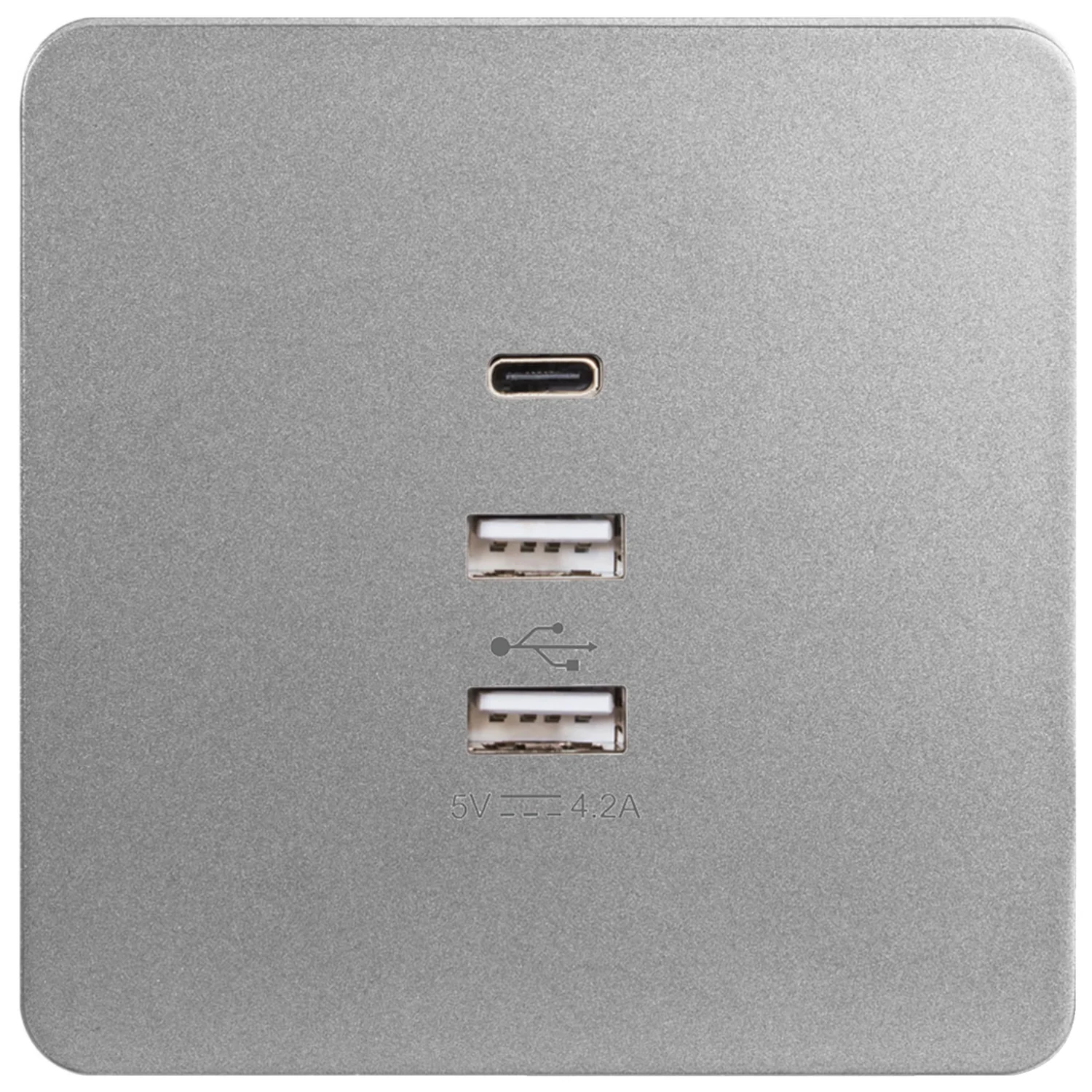 Ổ cắm 3 USB (2 *USB+ 1*USB type C) màu xám