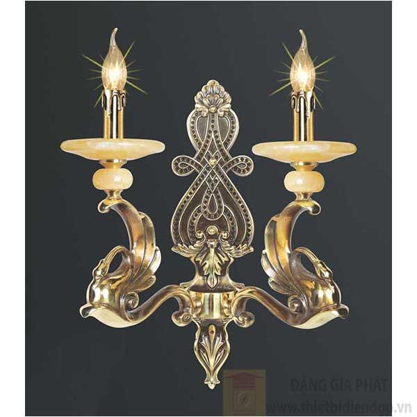 Đèn vách nến kiểu cổ điển L350-250*H430, E14*2 Lamp
