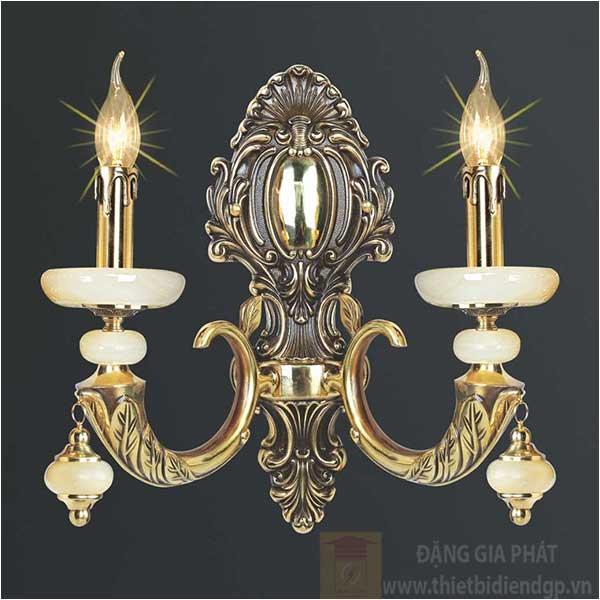 Đèn vách nến kiểu cổ điển L400-270*H410, E14*2 Lamp
