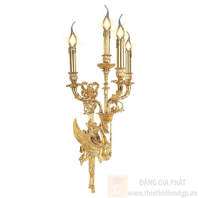 Đèn vách đồng cao cấp Ø330*H700, E14*4 lamp