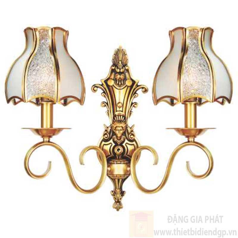 Đèn vách đồng cao cấp H350*L260, E14* 2 lamp