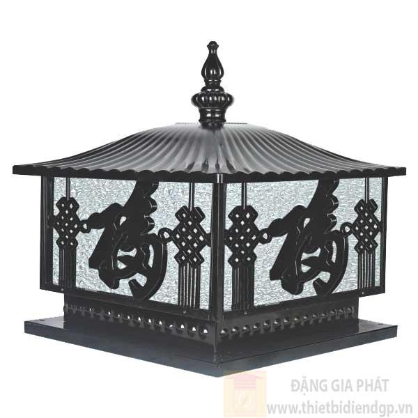 Đèn trụ cổng vuông Ø250*H370, E27*1 Lamp