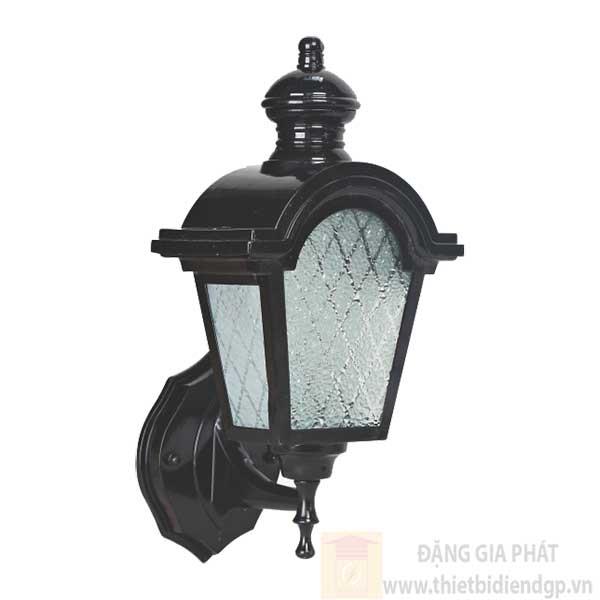 Đèn vách ngoài trời vuông Ø250*H370, E27*1 Lamp, Vỏ màu đen