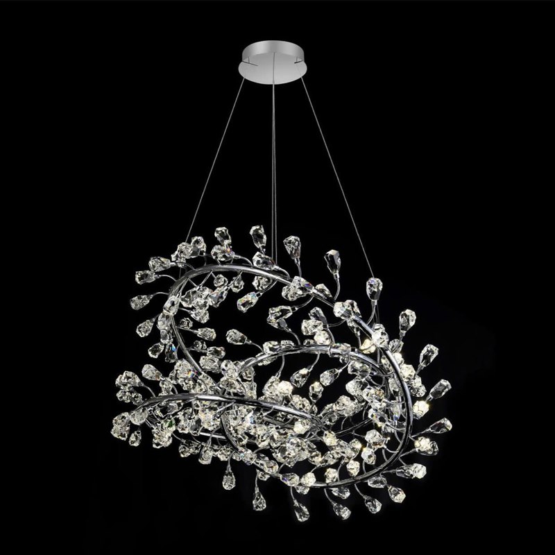 Đèn ốp trần pha lê 355 Decor TPL1672 - Ø800 - LED 4000K