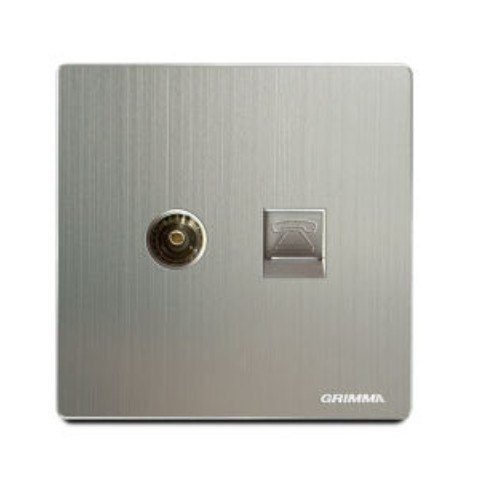 Bộ ổ cắm điện thoại và Tivi GRIMMA G52TVTEL