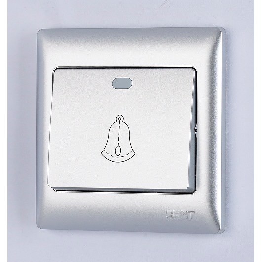 Bộ nút nhấn chuông CHINT NEW7-G30208A Silver 10A 250V