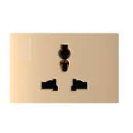 Hạt ổ cắm đôi 3 chấu ABB 16A sire 3M - cắm nhanh