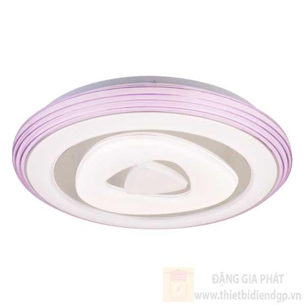 Đèn Ốp Trần Ø400*H70, Led 48, Màu Tím, 3 chế độ ánh sáng
