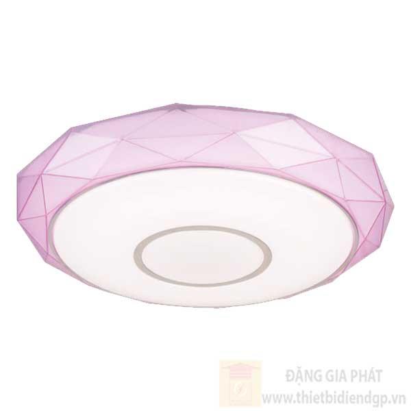 Đèn Ốp Trần Ø400*H70, Led 48, Màu Tím, 3 chế độ ánh sáng