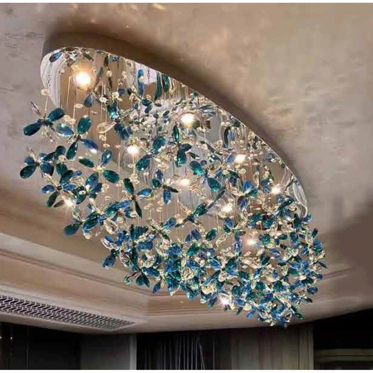 Đèn mâm ốp trần pha lê 355 DECOR THD025L1400