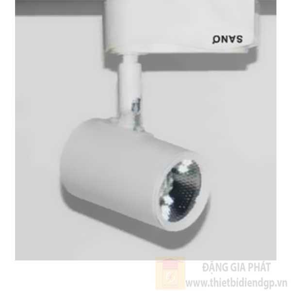 Đèn chiếu điểm thanh ray led COB 7W, Ø55*L90*H140-6000K-3000K, vỏ trắng