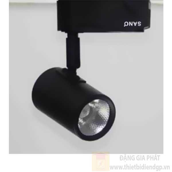 Đèn chiếu điểm thanh ray led COB 7W, Ø55*L90*H140-6000K-3000K, vỏ đen