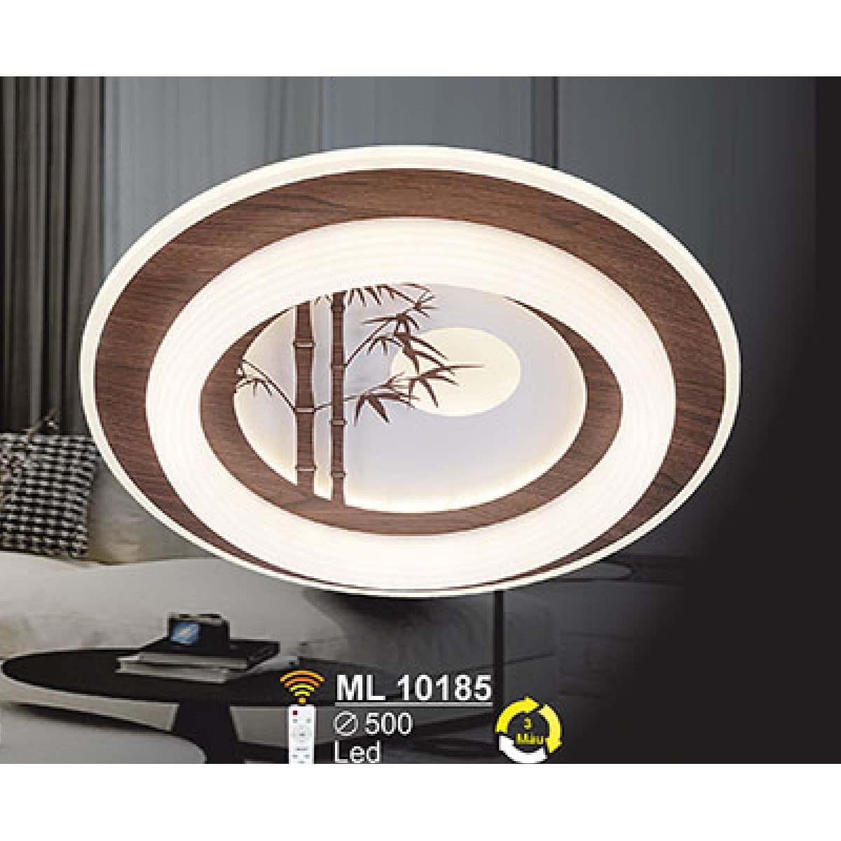 Đèn mâm ốp trần Led SANO ML10185 Ø500