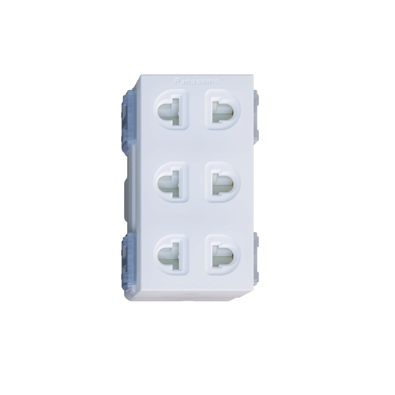 Bộ 3 ổ cắm 2 chấu Panasonic WEV138307SW 16A có màn che