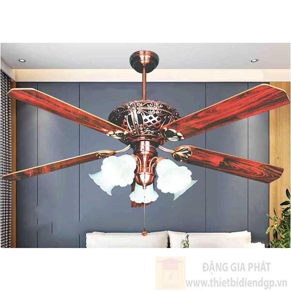 Quạt trần đèn Sano 5 cánh QĐ 3264 Ø350 * H500